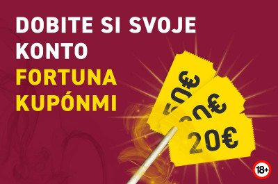 Dobite si svoje konto FORTUNA kupónmi