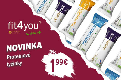 NOVINKA - Proteínové tyčinky Fit4you